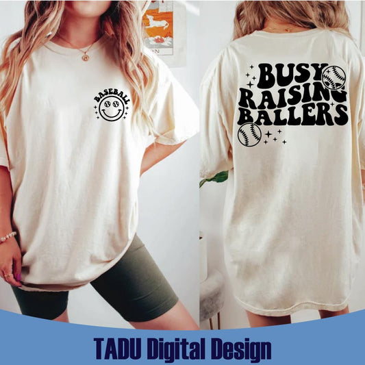 Busy Raising Ballers Svg Baseball Mama Png Trendy Softball Mom Svg
