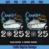Custom Name Family Cruise Squad 2025 Svg Ship Family Vacation Png