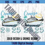 Custom Name Family Cruise Squad 2025 Svg Ship Family Vacation Png