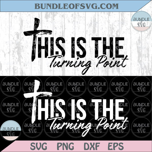 Charlie Kirk Svg This is the Turning Point Svg Cross Christian Png