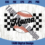 Checkered Baseball Mama Svg Baseball Mom Png Baseball Season