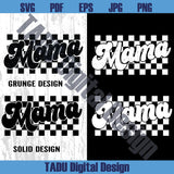 Checkered Mama Png Mom Life Svg Mother's Day Svg Grunge Mama