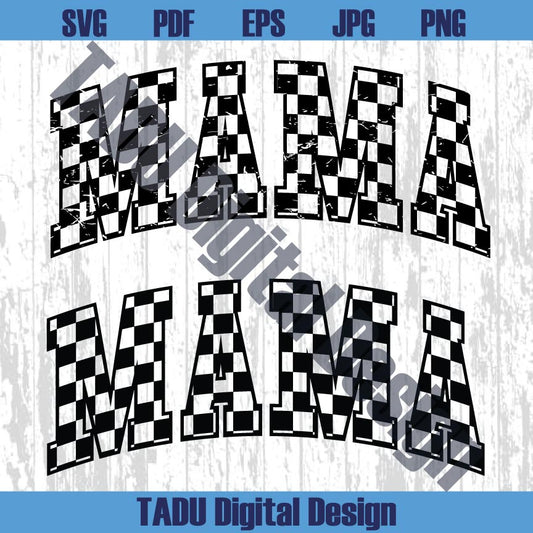 Checkered Mama Png Mother's Day Svg Varsity Grunge Mama Svg