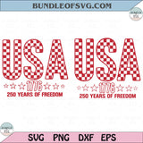 Checkered USA Png America 250 Svg 1776 250 Years of Freedom Png