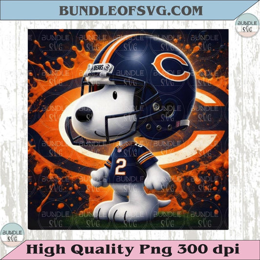 Chicago Bears Snoopy Png The Peanuts Football Chicago Bears Png