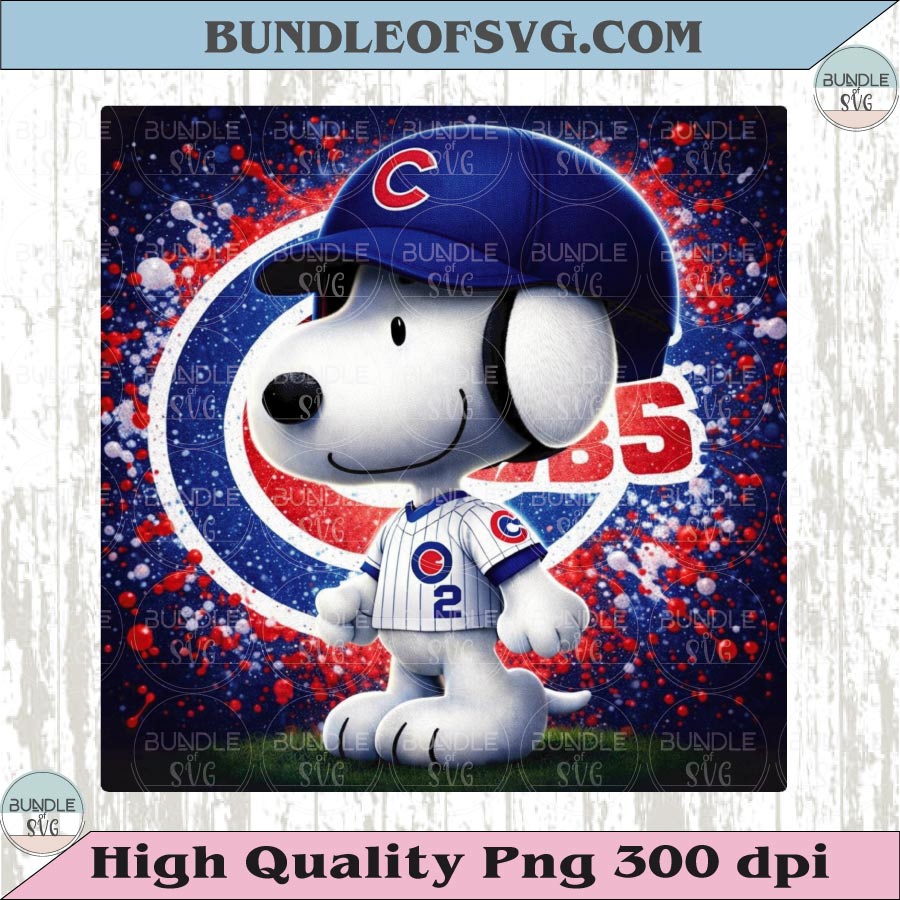 Chicago Cubs Snoopy Png The Peanuts Baseball Chicago Cubs Png