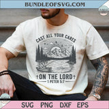 Christian Fishing Png Cast All Your Cares Peter 5:7 Scripture Png On The Lord Png