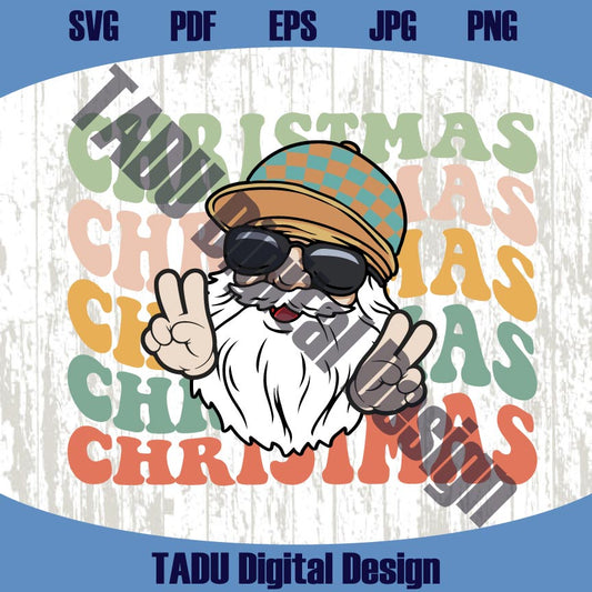 Christmas Cool Santa Claus Png Thug Life Santa Sunglasses Svg Png
