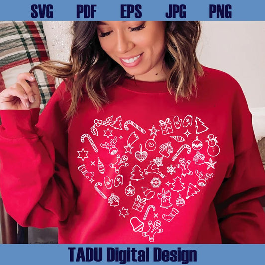 Christmas Heart Ornament Png Funny Christmas Heart Svg Cricut