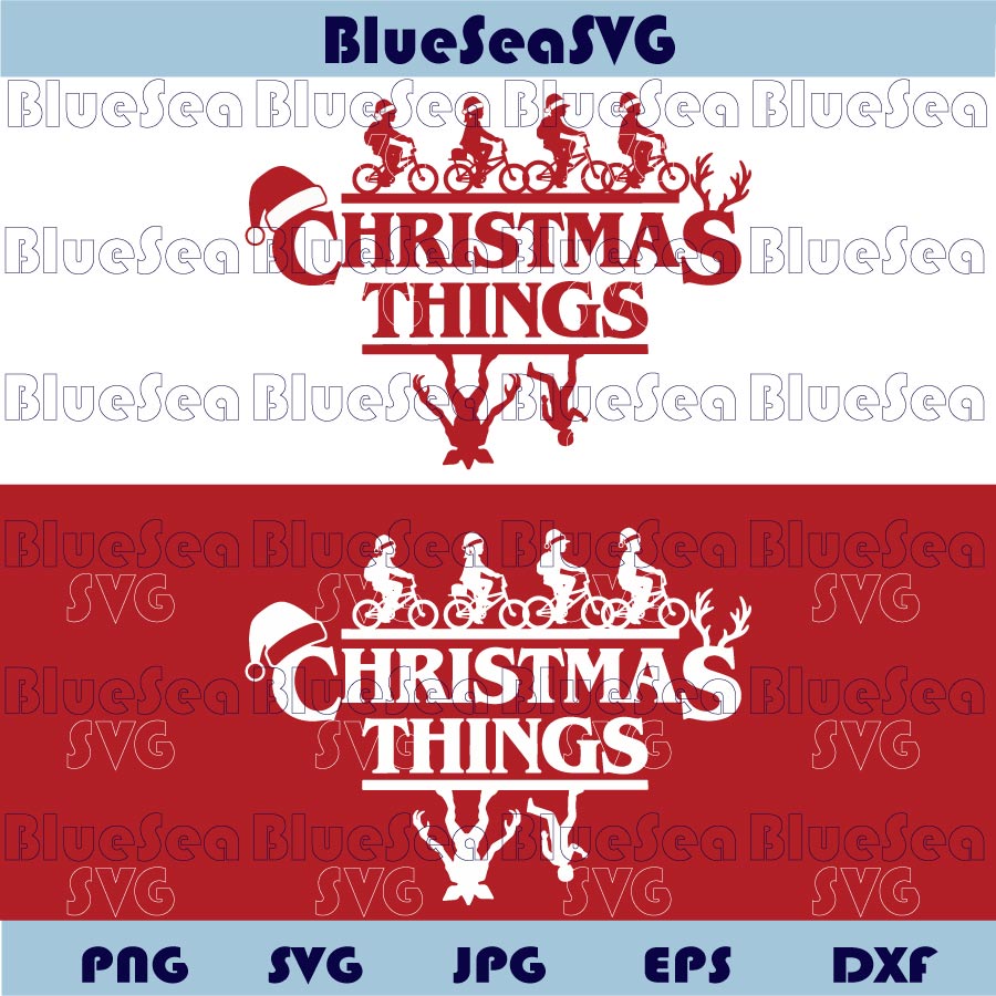 Christmas Things Svg Stranger Things Christmas Svg Upside Down