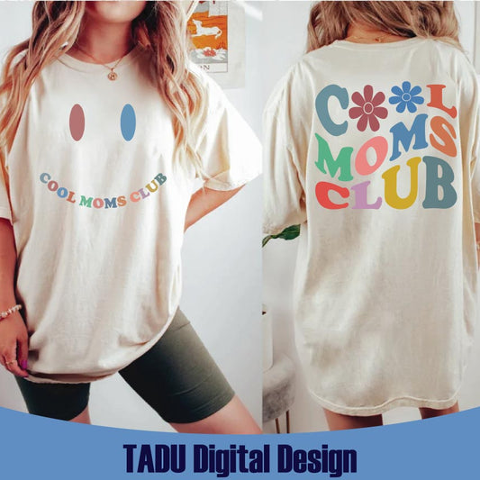 Cool Moms Club Svg Boho Mom Svg Flower Mom Svg Cool Mom Png