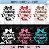 Curently Crashing Out Png Sarcastic Quote Png Girly Preppy Bow