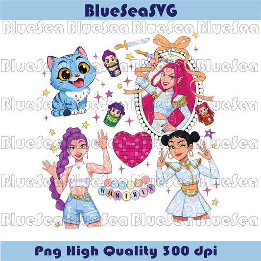 Custom Kpop Huntrix Png KPop Demon Hunters Png Saja Girls Png