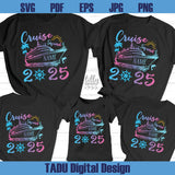 Custom Name Family Cruise Squad 2025 Png Family Vacation Svg Png
