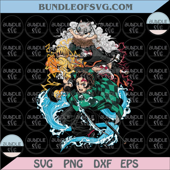 Demon Slayer Png Tanjiro Nezuko Zenitsu Inosuke Demon Slayer Png