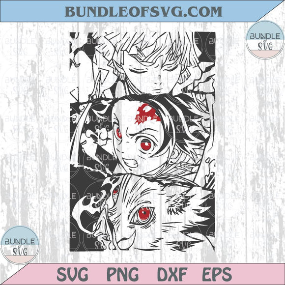 Demon Slayer Png Tanjiro Zenitsu Inosuke Svg Demon Slayer Cricut