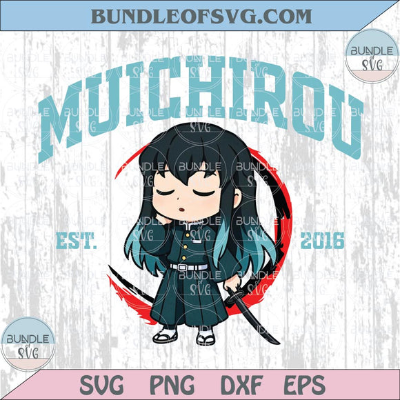Demon Slayer Svg Muichirou Png Infinity Castle Svg Anime Lover Png