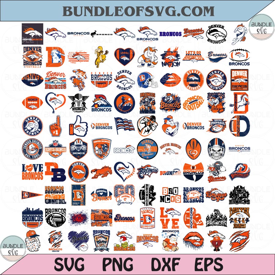Denver Broncos SVG Bundle Football Denver Broncos Logo Svg
