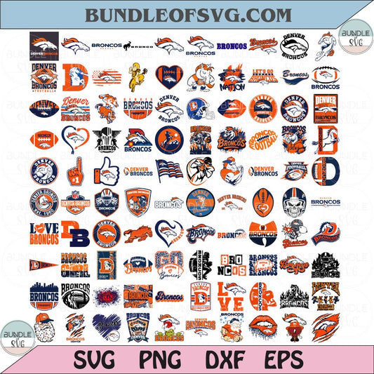 Denver Broncos SVG Bundle Football Denver Broncos Logo Svg