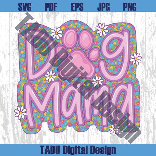 Dog Mama Png Preppy Dog Mom Flower Png Coquette Dog Mom Png