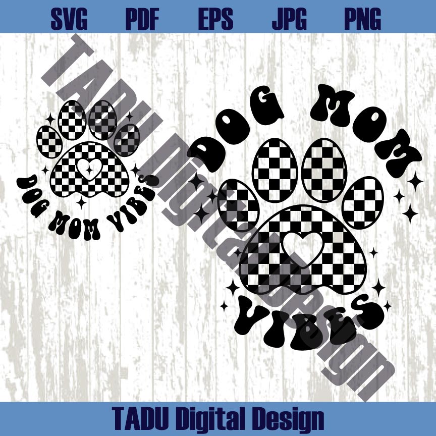 Dog Mom Vibes Svg Dog Mama Png Fur Mama Svg Dog Mom Svg