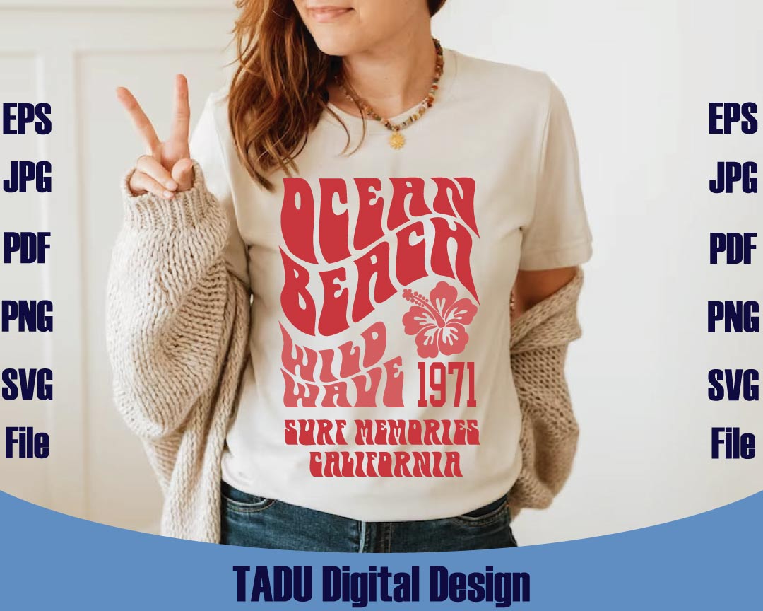 Summer Svg Ocean Beach Wild Wave Svg Surf Memories California Svg Png Dxf Eps Files