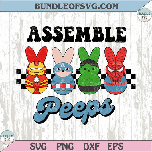 Easter Bunny Asemble Peeps Png Avengers Superhero Kids Easter Png
