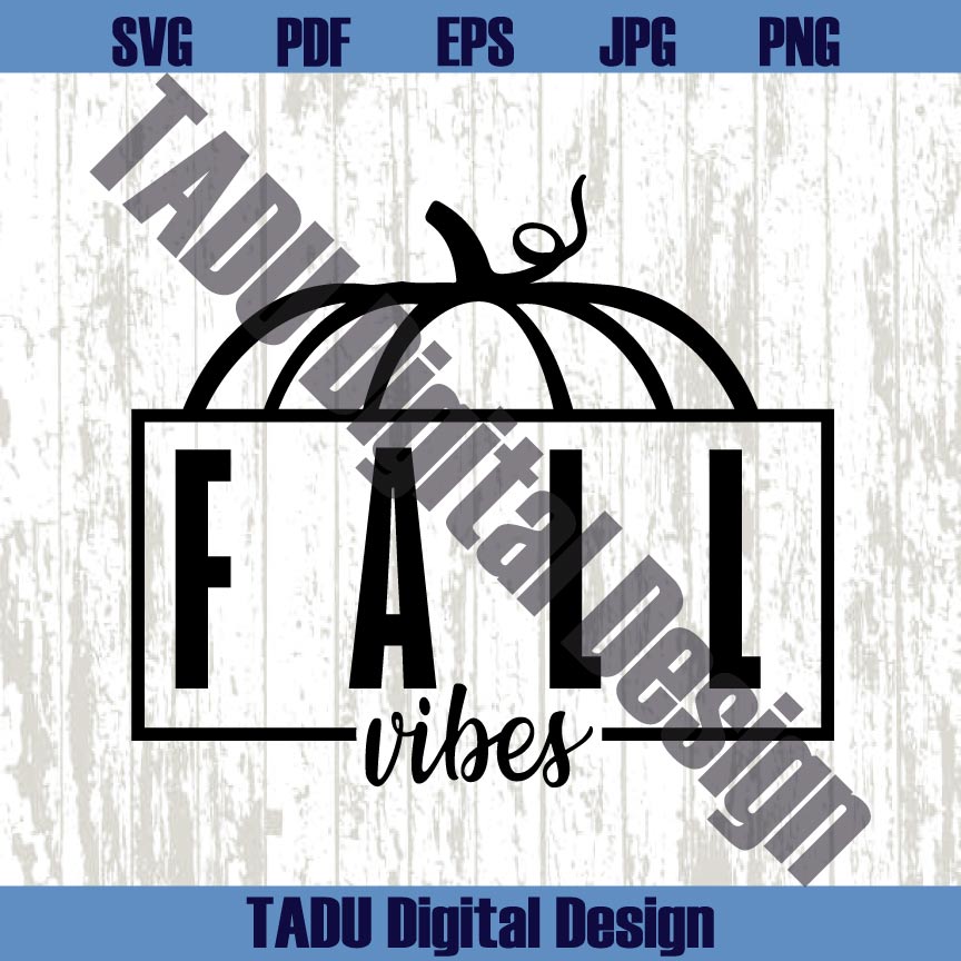 Fall Vibes Svg Png Autumn Svg Retro Fall Vibes Pumpkin Svg Cricut