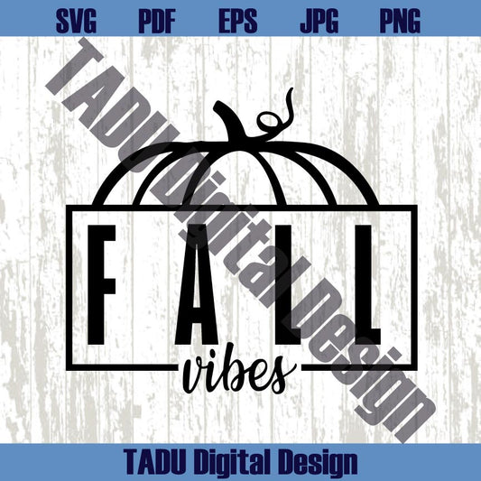 Fall Vibes Svg Png Autumn Svg Retro Fall Vibes Pumpkin Svg Cricut