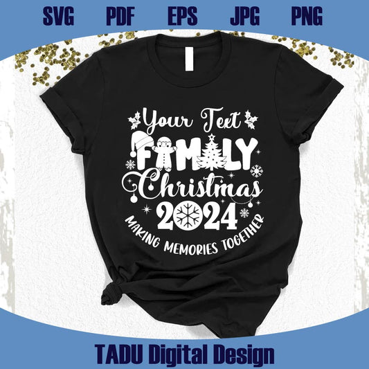 Family Christmas Making Memories Together png personalised custom