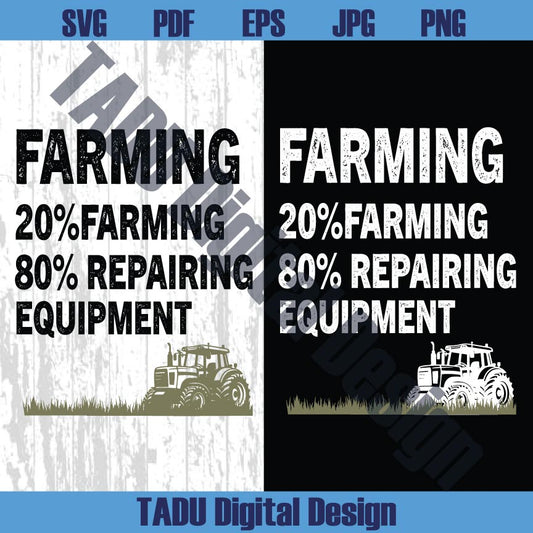Farmer Svg Funny Farming 80 Repairing Equipment Svg Farm Life Png