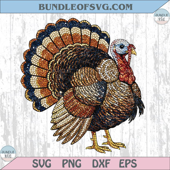 Faux Rhinestone Turkey Png Dazzle Thanksgiving Fancy Turkey Png
