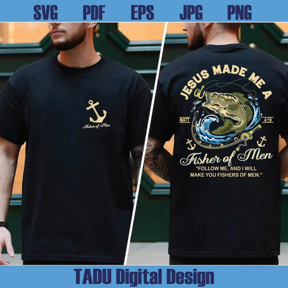 Fisher of Men Png Christian Men Svg Bible Verse Fishermen Svg