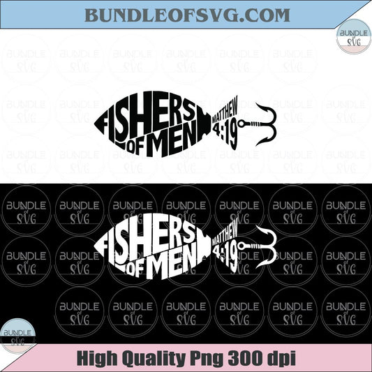 Fishers of Men Matthew 4:19 Fishing Bait Svg Fishing Christian Png
