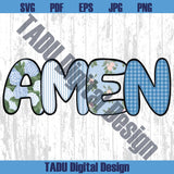 Floral Amen Png Boho Christian Easter Png Hydrangeas Jesus Png