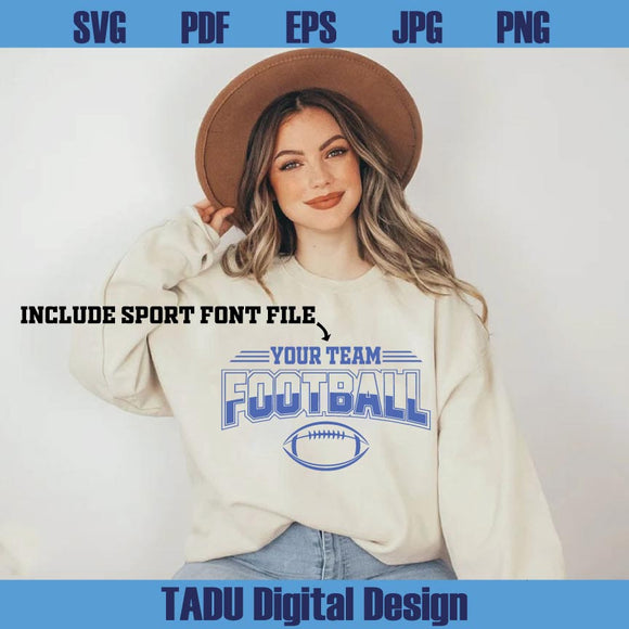 Football Team Template Svg Football Mom Svg Team Names Logo Png