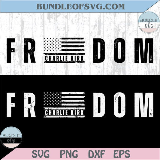 Freedom Svg Usa Flag Charlie Kirk Png Pray for Charlie Kirk Svg Png