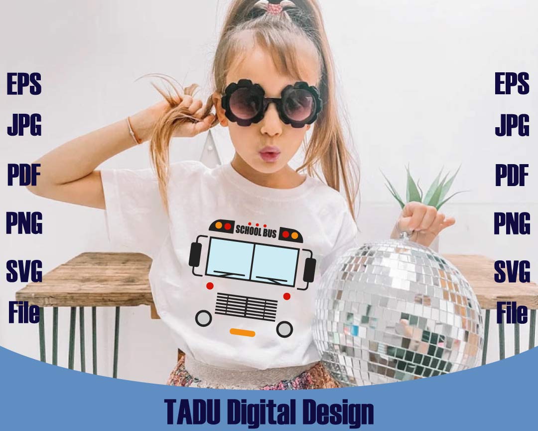 Front of School Bus Svg Back to School Bus Driver Png Preschool Svg