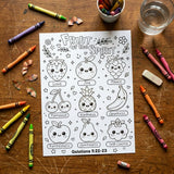 Fruit of the Spirit Coloring Page Printable Christian Kids Homeschool