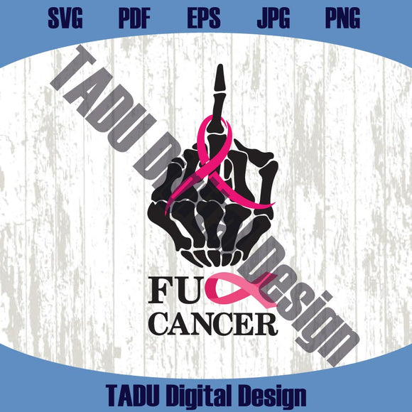 Fuck Cancer Svg Brest Cancer Awareness Png Pink Funny Cancer Svg