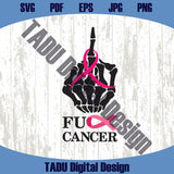 Fuck Cancer Svg Brest Cancer Awareness Png Pink Funny Cancer Svg