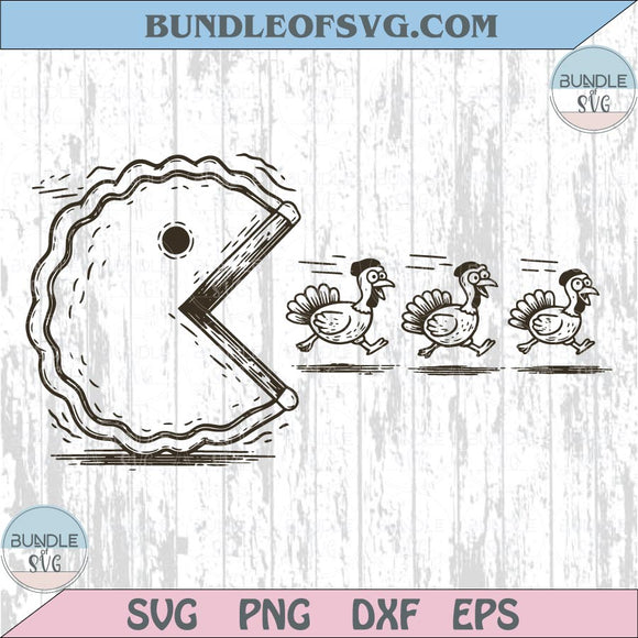 Funny Thanksgiving Svg Pumpkin Pie Chasing Turkey Svg Trendy Png