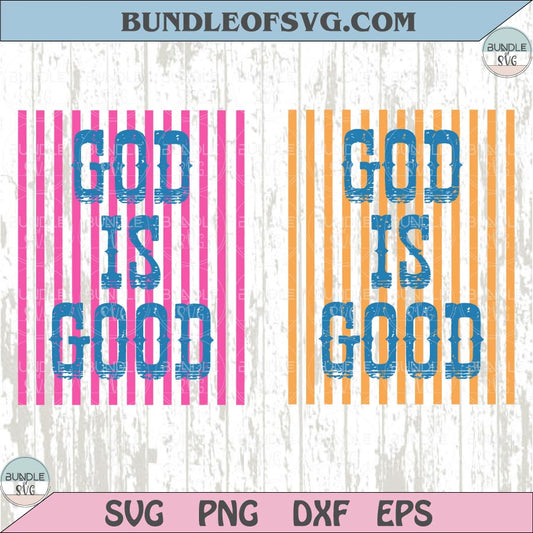 God is Good Png Preppy Christian Png Striped Postage Stamp Png