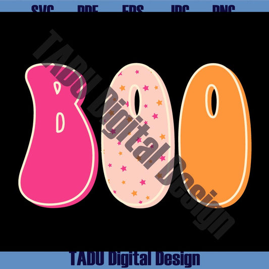 Groovy Boo Svg Preppy Halloween Svg Trendy Halloween Litle Girl Png