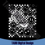 Hair Stylist Svg Checkered Smiley Face Hairstylist Png Hairdresser Svg