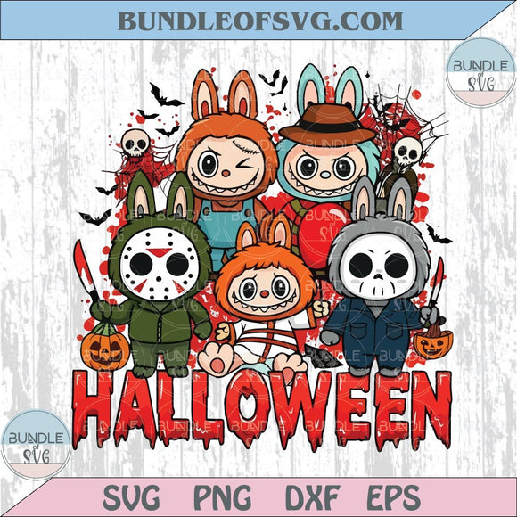 Halloween LaBubu Bunny Costume Png Kawaii Halloween Labubu Svg