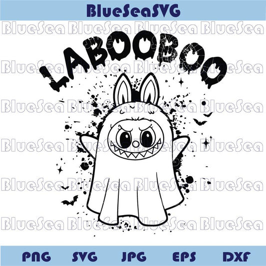 Halloween Labubu Svg La Boo Boo Svg Monster Horror Ghost Doll Png