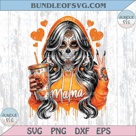 Halloween Mama Png Sugar Skull Mom Svg Trendy Killer Mama Png Dtf