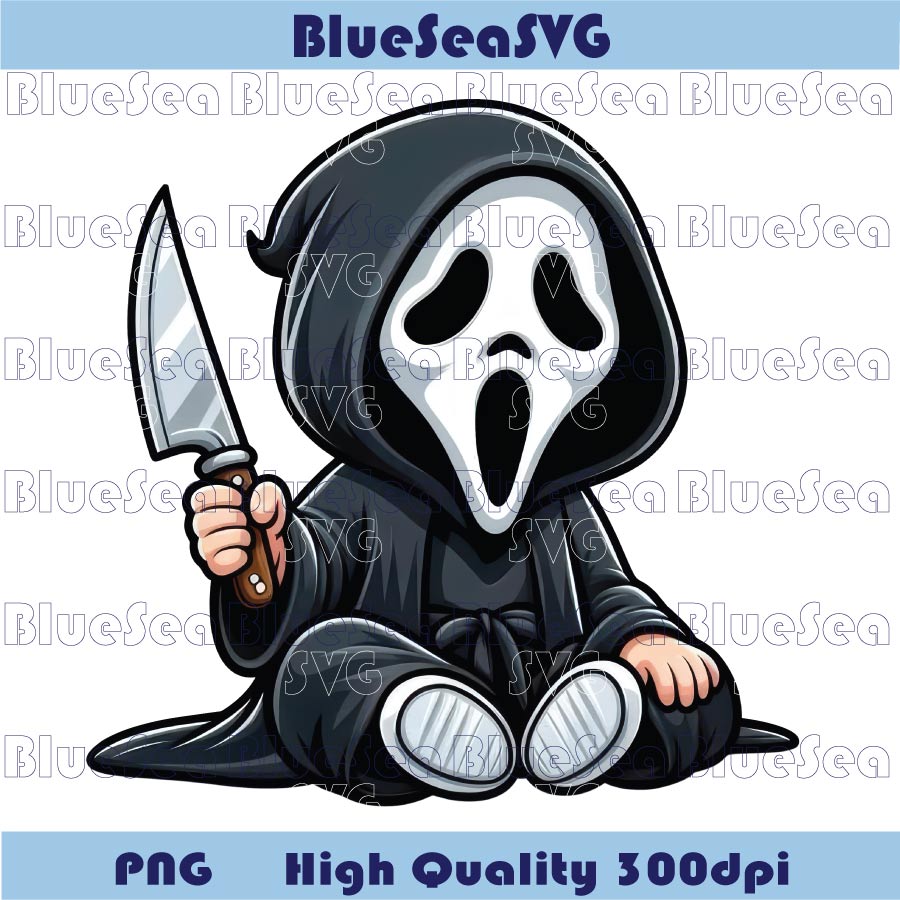 Halloween Scream Baby Ghostface Png Horror Chibi Ghostface Png