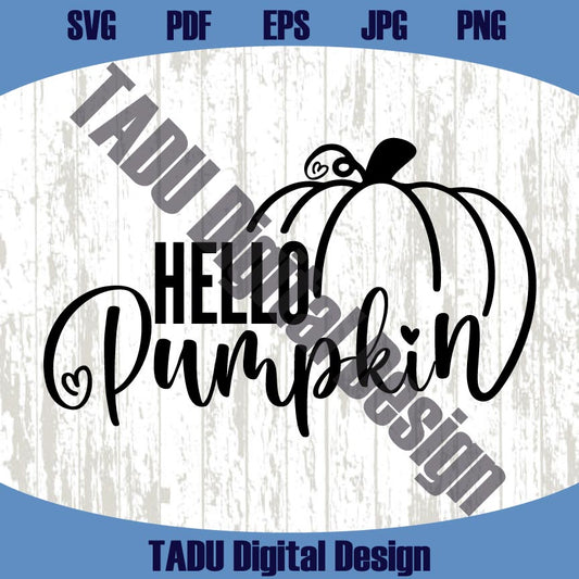 Hello Pumpkin Svg Retro Funny Fall Vibes Svg Trendy Autumn Png